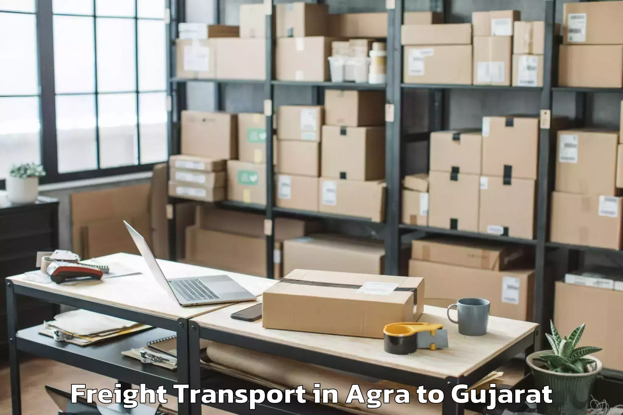 Easy Agra to Rajkot Airport Raj Freight Transport Booking